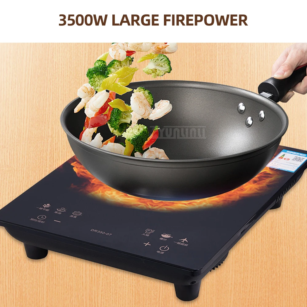 Household High-Power Induction Cooker 3500W Intelligent Induction Cooker Portable Countertop Induction Cooker