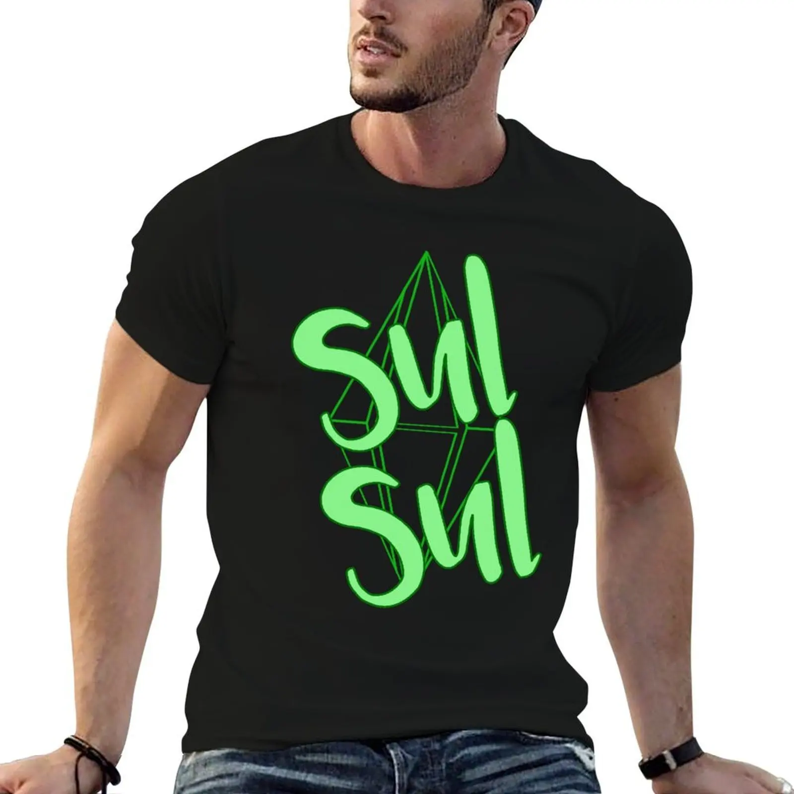 Sul Sul! Camiseta de hombre, camiseta lisa de algodón, camisetas de algodón negro de alta calidad, camiseta lisa para hombre, paquete de camisetas.