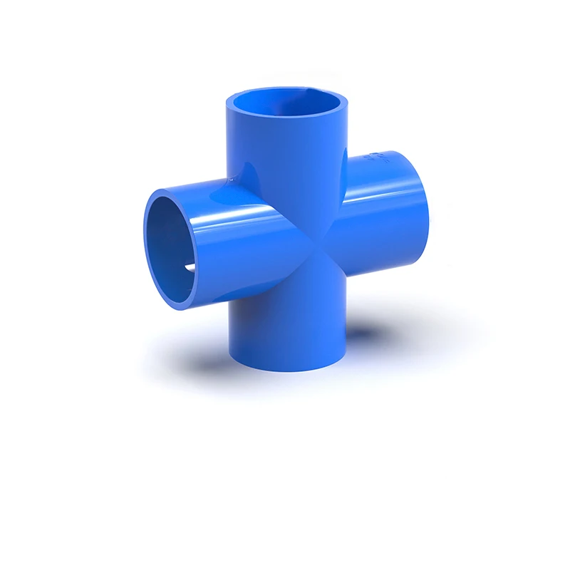 

1-20PCS 20-40mm Blue PVC Water Pipe Equal Diameter Four-way Joint Fittings Water Supply Pipes Plastic Drainage Pipes