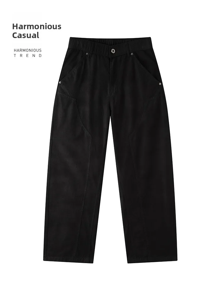 

Casual Loose Straight Leg Men's Pants Summer New Sle Workwear Trousers Versatile Knife ape Cotton Youth Active Sle