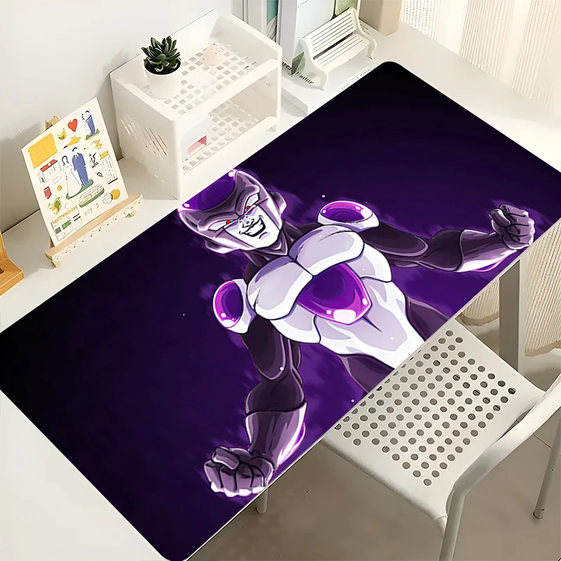 Tapis de souris pour ordinateur portable, armoire de bureau, clavier, tapis de bureau de jeu, grand Dragon Ball Frieza HD, tapis de souris antidérapant en caoutchouc étendu