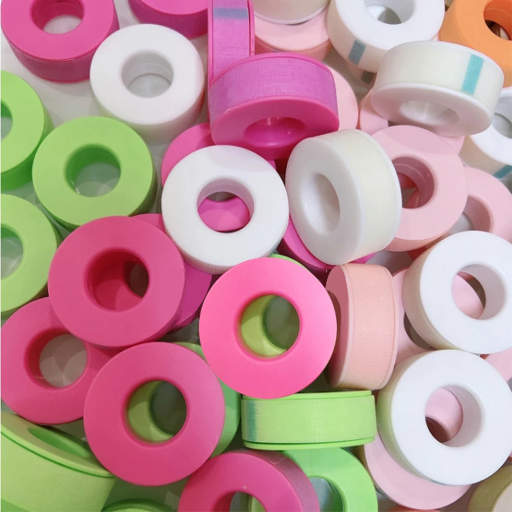5/10 Rollen Silikon-Gel-Klebeband für Wimpernverlängerungen, atmungsaktives, nicht gewebtes, hautfreundliches Unter-Augen-Pflaster, Wimpernklebeband, Make-up-Werkzeug – Detail 2