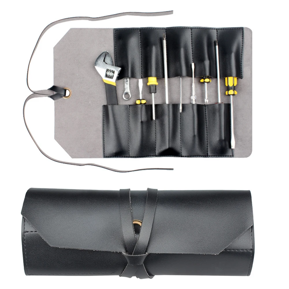 Compact Tool Carrier Leather Tool Storage For Going Out Advanced Tool Space Lightweight And Compact For Beginners