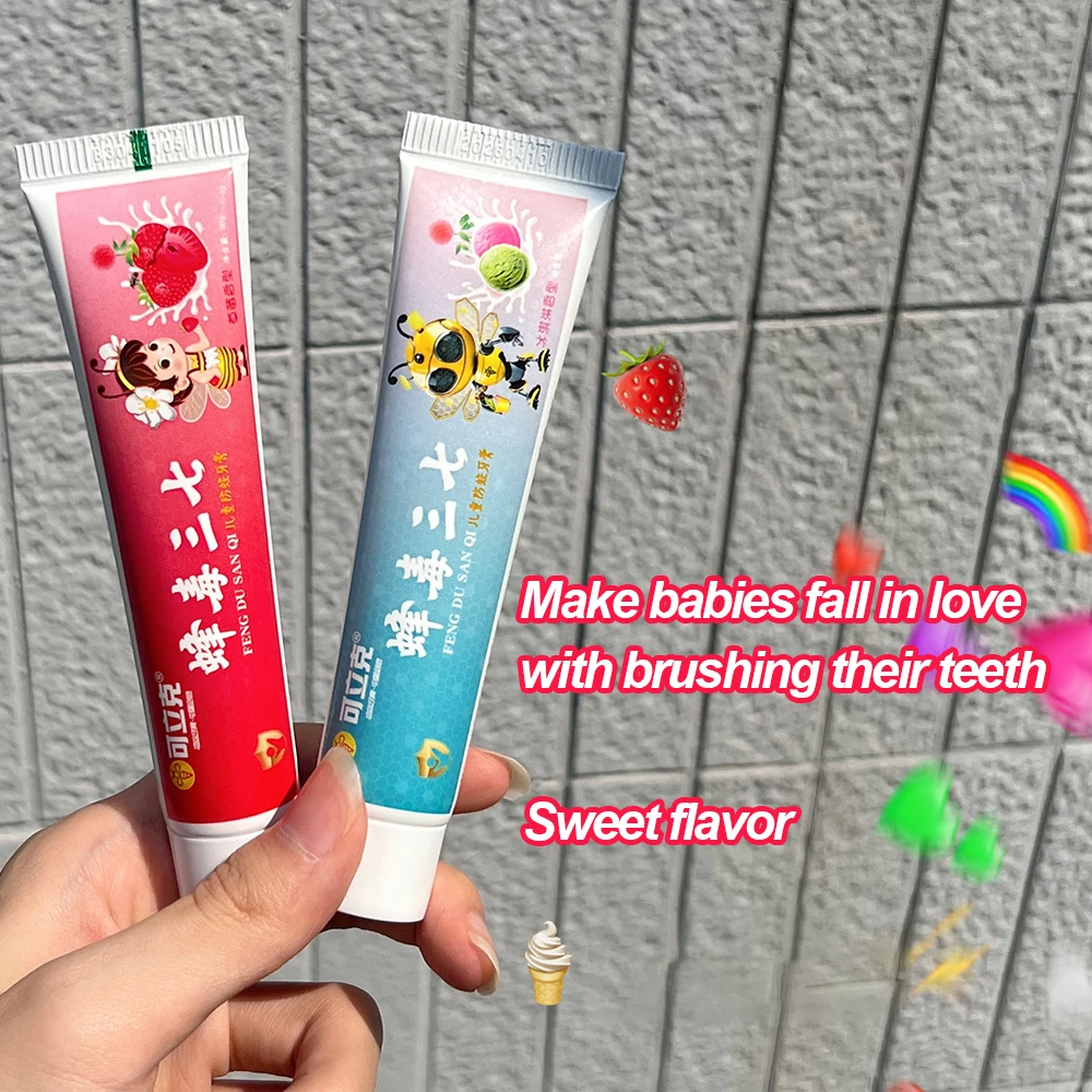 

strawberry flavored ice cream flavored fruit flavored high-quality whitening toothpaste children toothpaste teeth changing