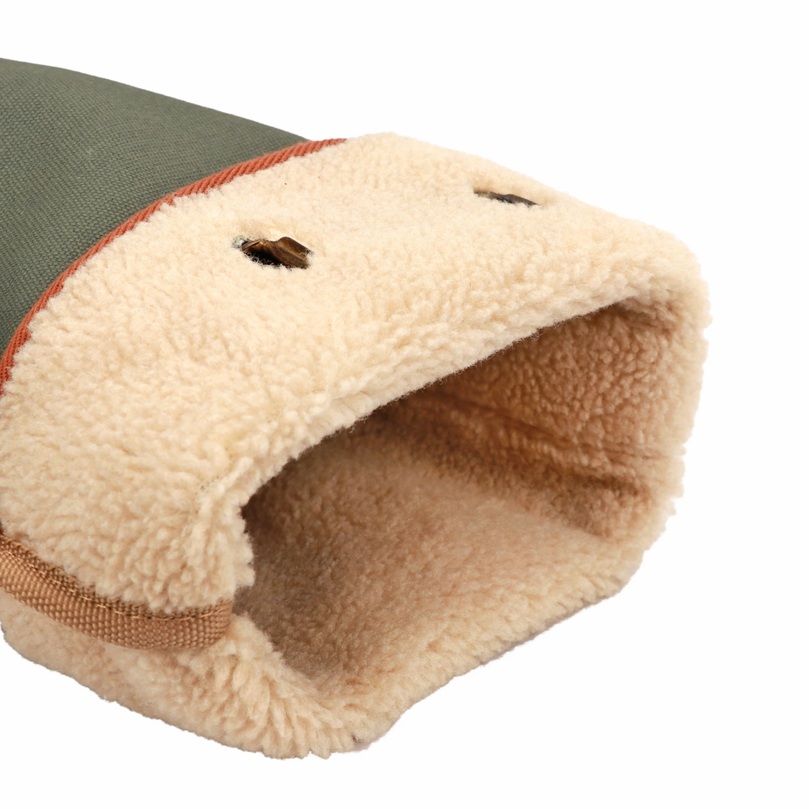 Tourbon Outdoor Vintage Golf Sunday Bag Clubs Carrier Pencil Style Waxed Canvas Fleece Padded Cover Driving Range Case 90CM