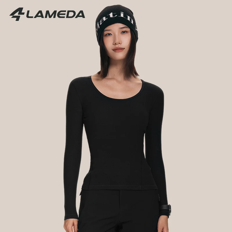 

LAMEDA 2025 Women's 0°C Base Layer Winter Warmth Thermal Fleece Bicycle Underwear Road Bike Shirt MTB Long Sleeve Cycling Jersey