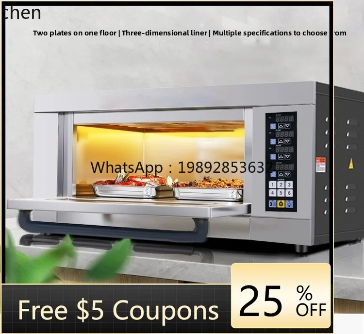 

Электрическая печь KX с четырьмя конфорками, тремя уровнями и шестью противнями для выпечки хлеба и тортов.