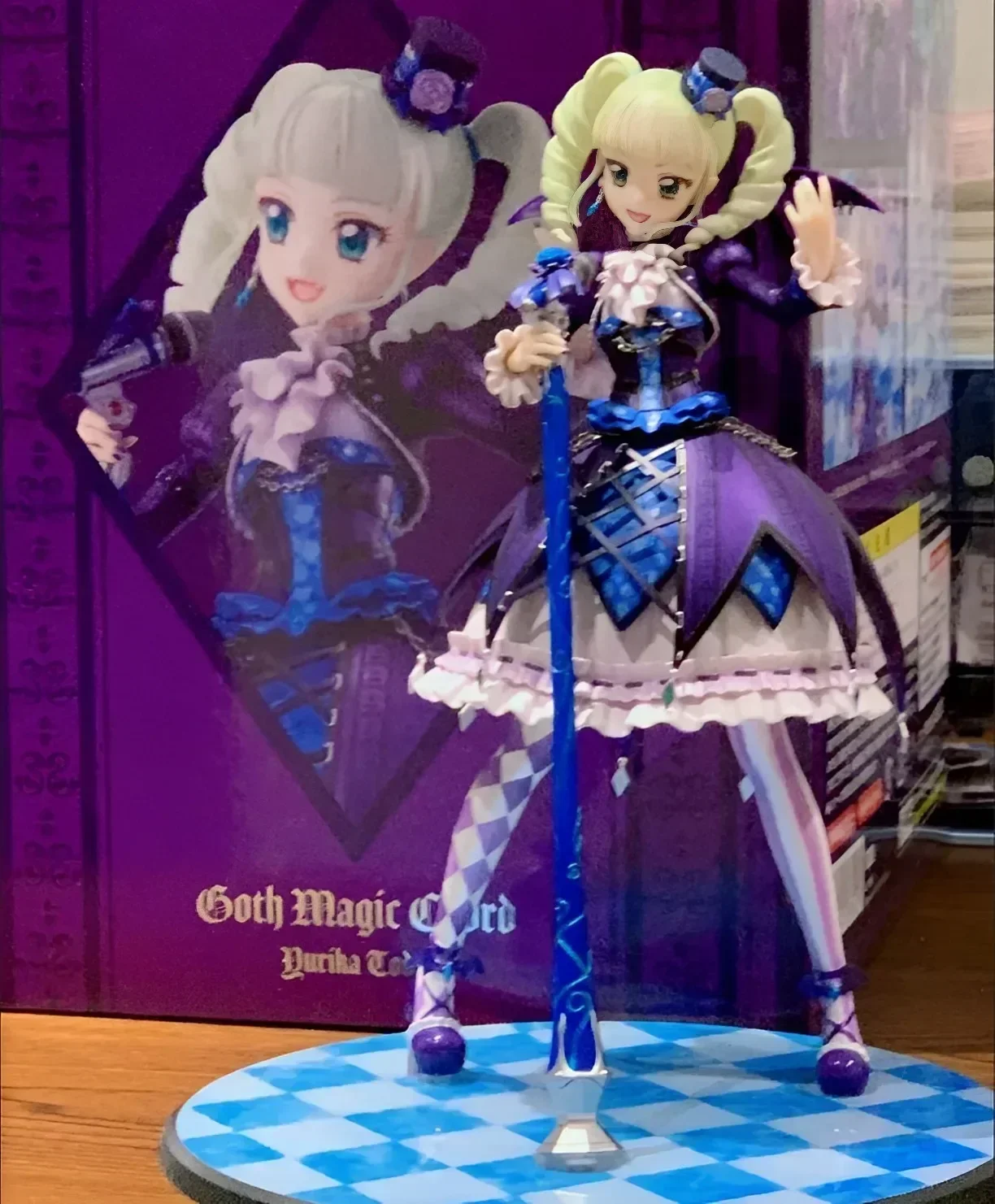 

In Stock Megahouse Lucrea Aikatsu Toudou Yurika Goth Magic Coorde 23cm Pvc Animation Character Action Figure Model Toy
