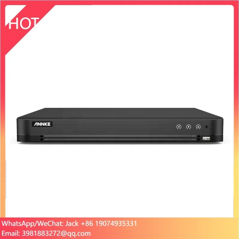 ANNKE H.265+ 16CH 8MP DVR Grabador 4K 5-en-1 DVR 2 SATA hasta 10TB Reproducción inteligente Grabador CCTV con detección de movimiento