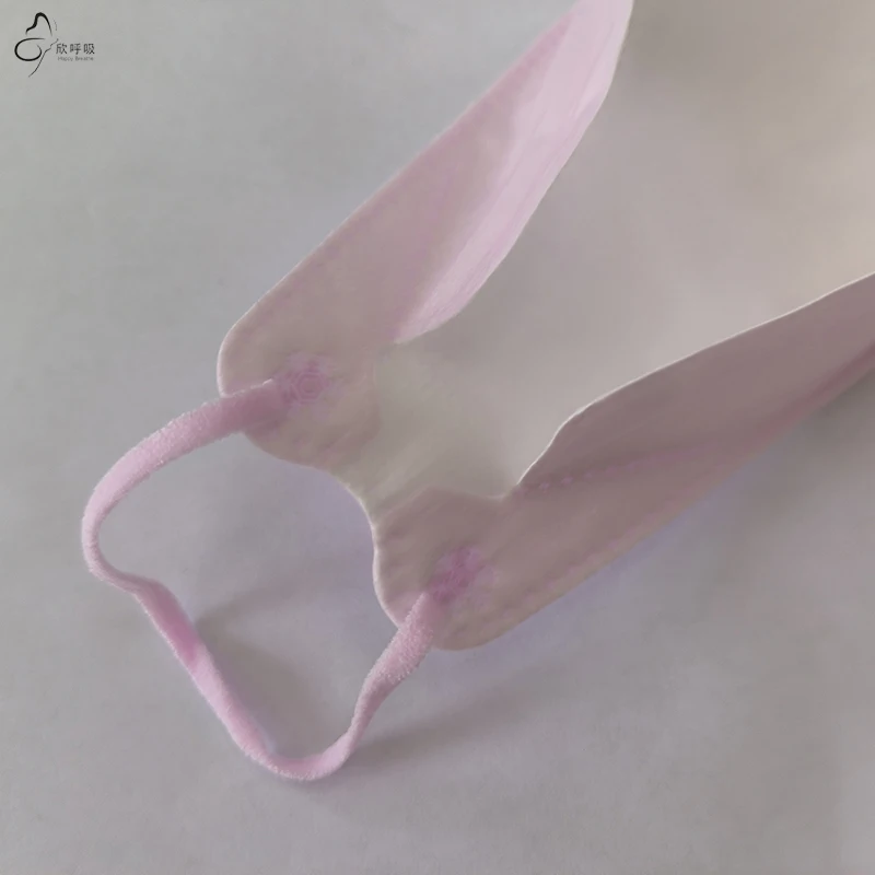 100 Pieces Pink Disposable Face Masks 3-Layer Protective Anti-Dust Women's Korean Version Ladies Mouth Masks for Personal Hygien