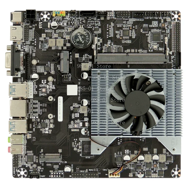 All-New 12th Gen N100 Mini ITX Motherboard Quad-Core All-in-One Mini PC for HTPC Digital Signage DC Powered