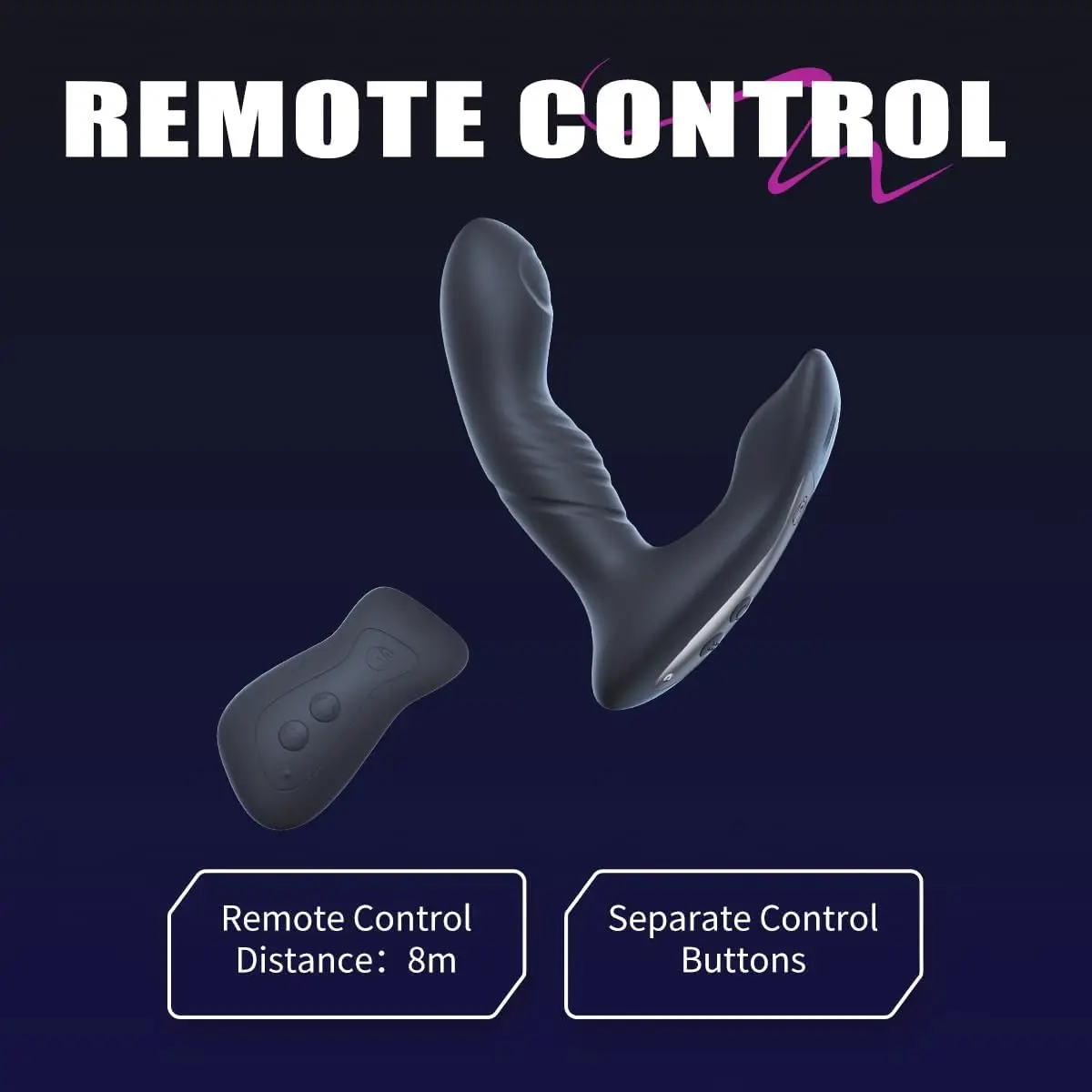 전립선 마사지기 진동 플러그 섹스토이 20가지 기능 리모컨 전립선 마사지 남성용 섹스토이