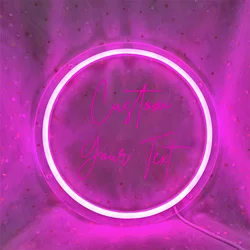 Custom Neon Sign Wall LED Neon Carved Custom Letter Personalized Neon Sign Gift Wedding Birthday Party Bedroom Office Decoration