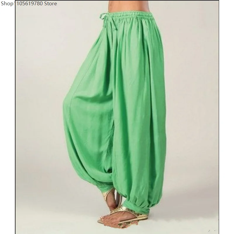 Letnie damskie spodnie typu haremki, plus size, jednolite, sportowe, luźne, w stylu hippie, do ćwiczeń, spodnie dresowe, damskie, rozmiary S-5XL