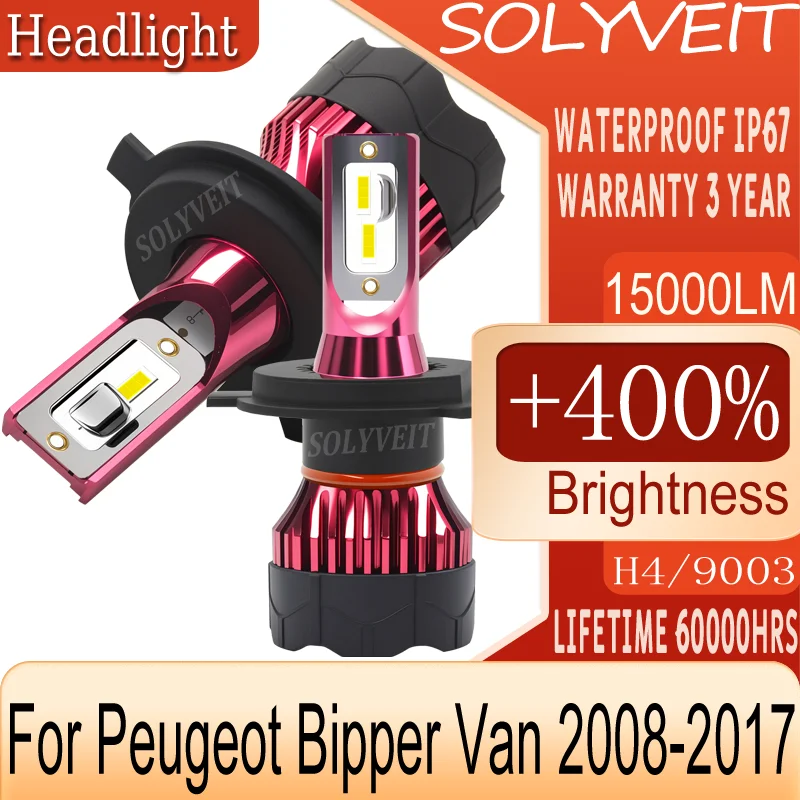 

H4 Simple Installation Enhanced Night Visibility LED HEADLIGHT For Peugeot Bipper Van 2008 2009 2010 2011 2012 2013 2014-2017