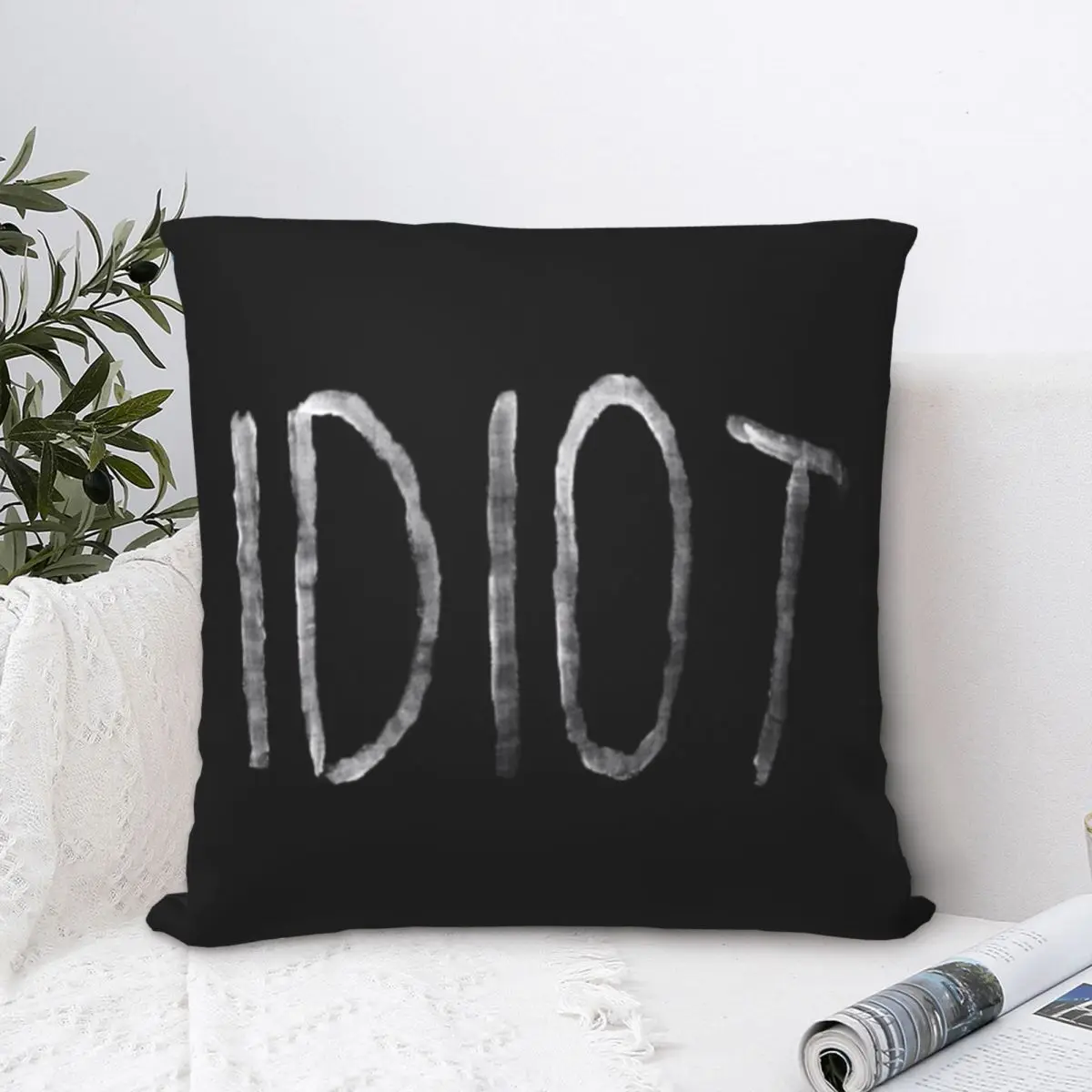 

Классическая квадратная наволочка Michael Clifford с идиотом, наволочка из полиэстера, бархатная Наволочка на молнии, декоративная комфортная дом...