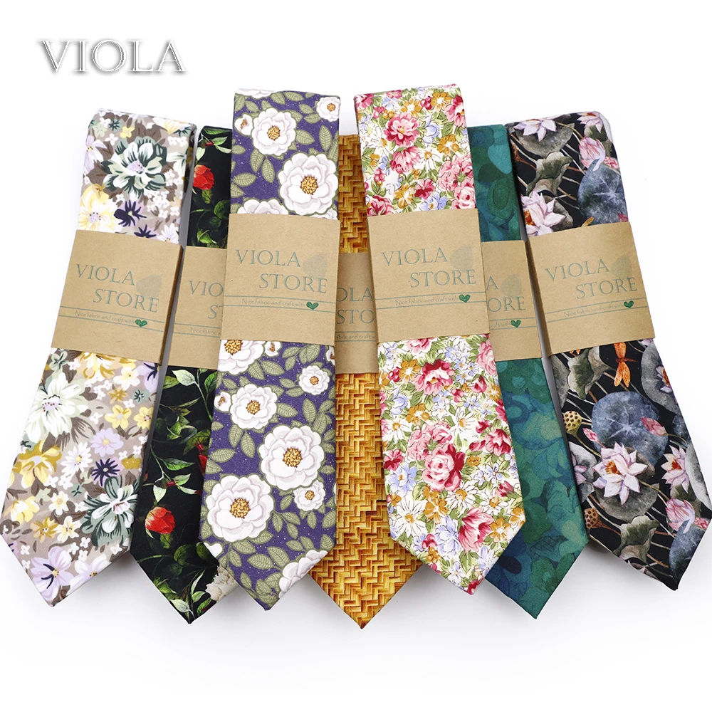 

Top New Floral Camellia Rose Lotus 100%Cotton 6.5cm Tie Green Young Men Wedding Banquet Party Dress Tuxedo Gift Cravat Accessory