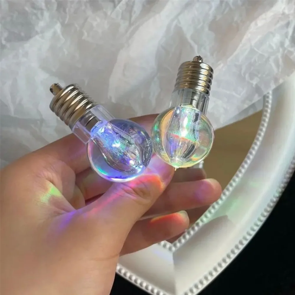 New Funny Light Bulb Hairpin Female Luminous Duckbill Hair Clip Dancing Party Led Headwear Glowing Light Bulb Hair Accessories