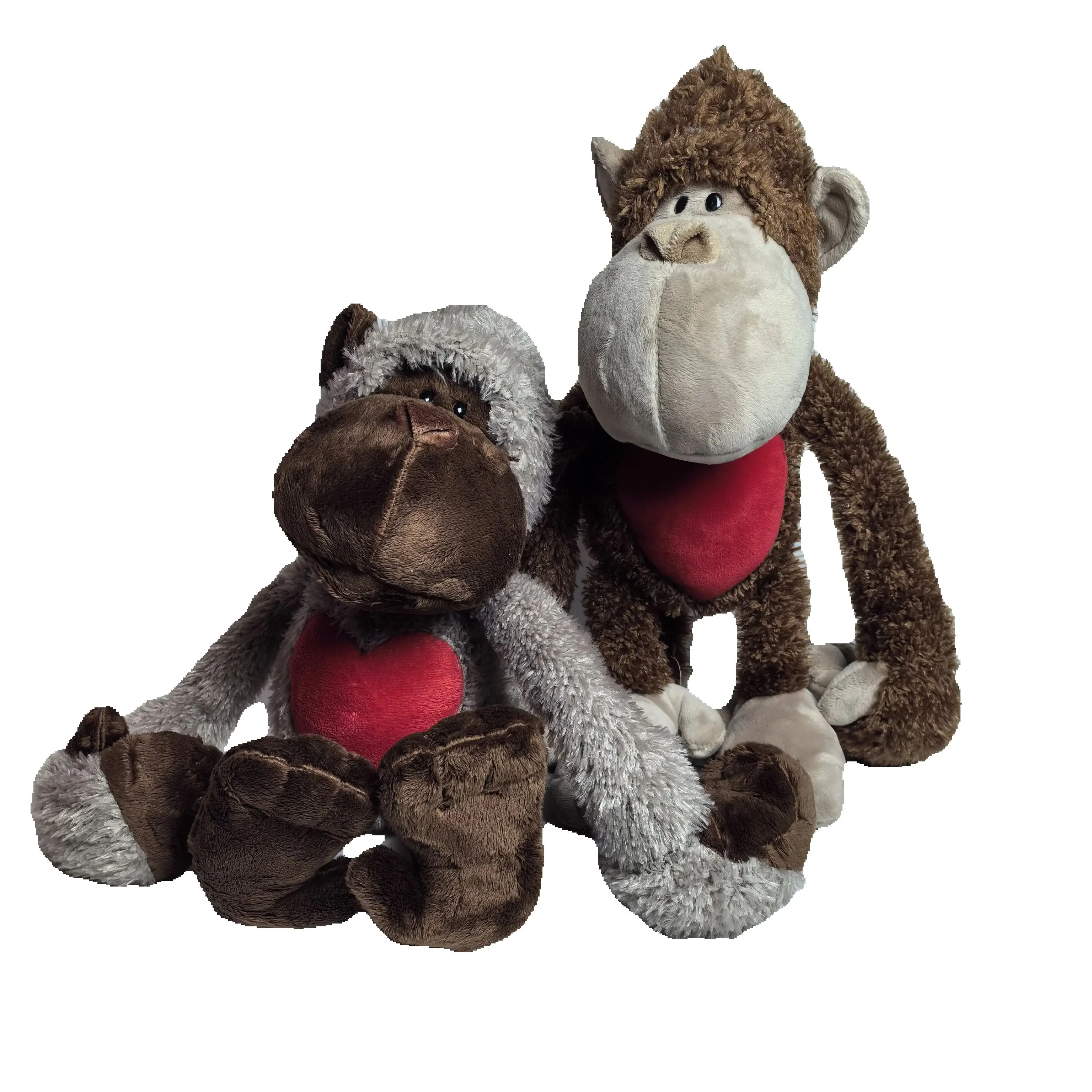 25-80cm cartoon Love monkey playmate Gibbon curtain bindings plush toy the Gorilla plush doll stuffed pillow toy Hanging-Decors