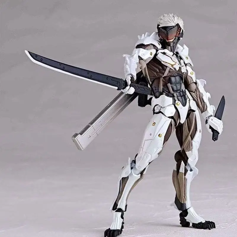 Kaiyodo The Ocedo Yamaguchi 140 Ex Metal Gear Action Figure Mgs Raiden Metal Gear Rising Rising Thunder Hand Gift Doll Toy