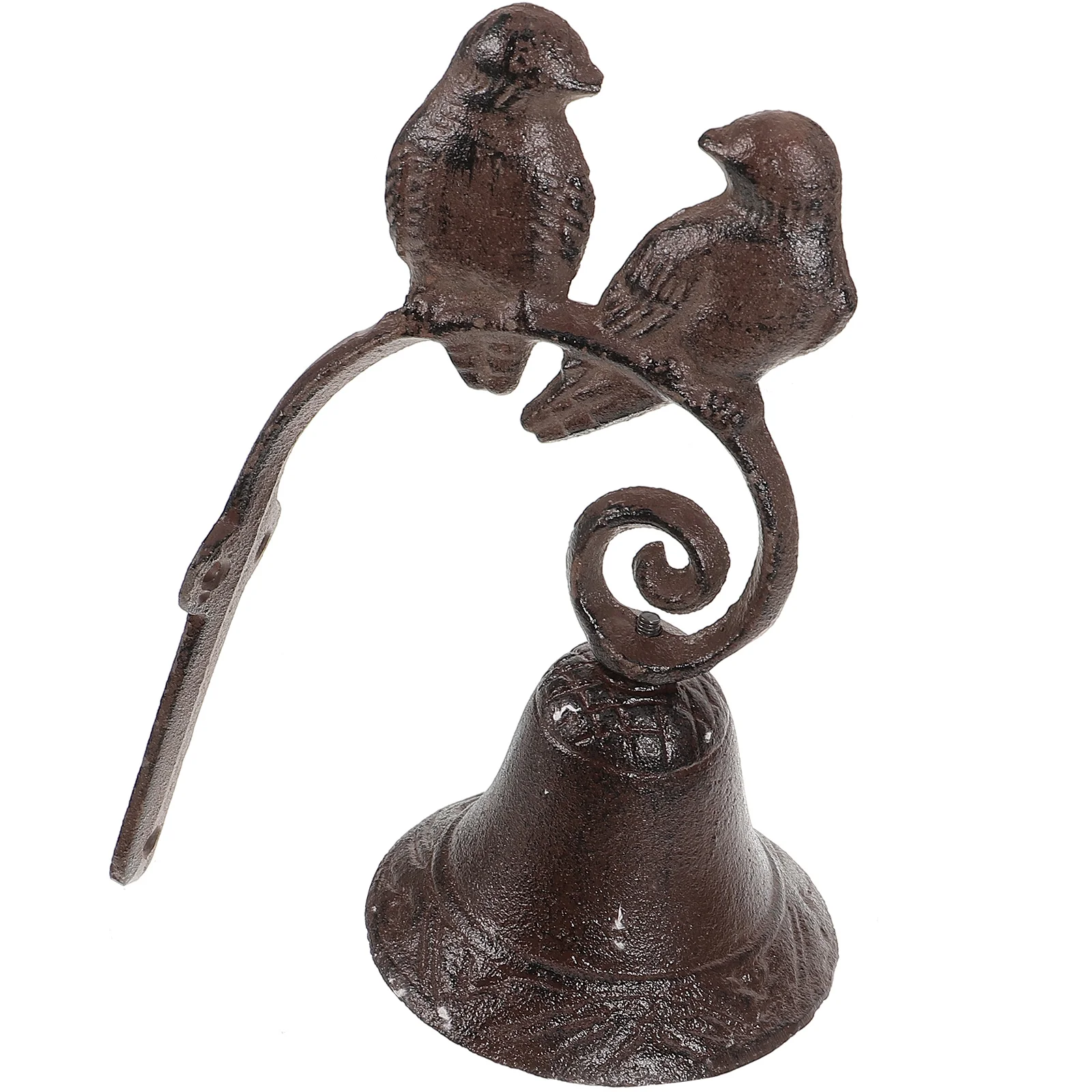 

Retro Doorbell 140x100x220mm Cast Painted Birds Vintage Wall Hanging Metal for Garden Yard Front Decorations Easy