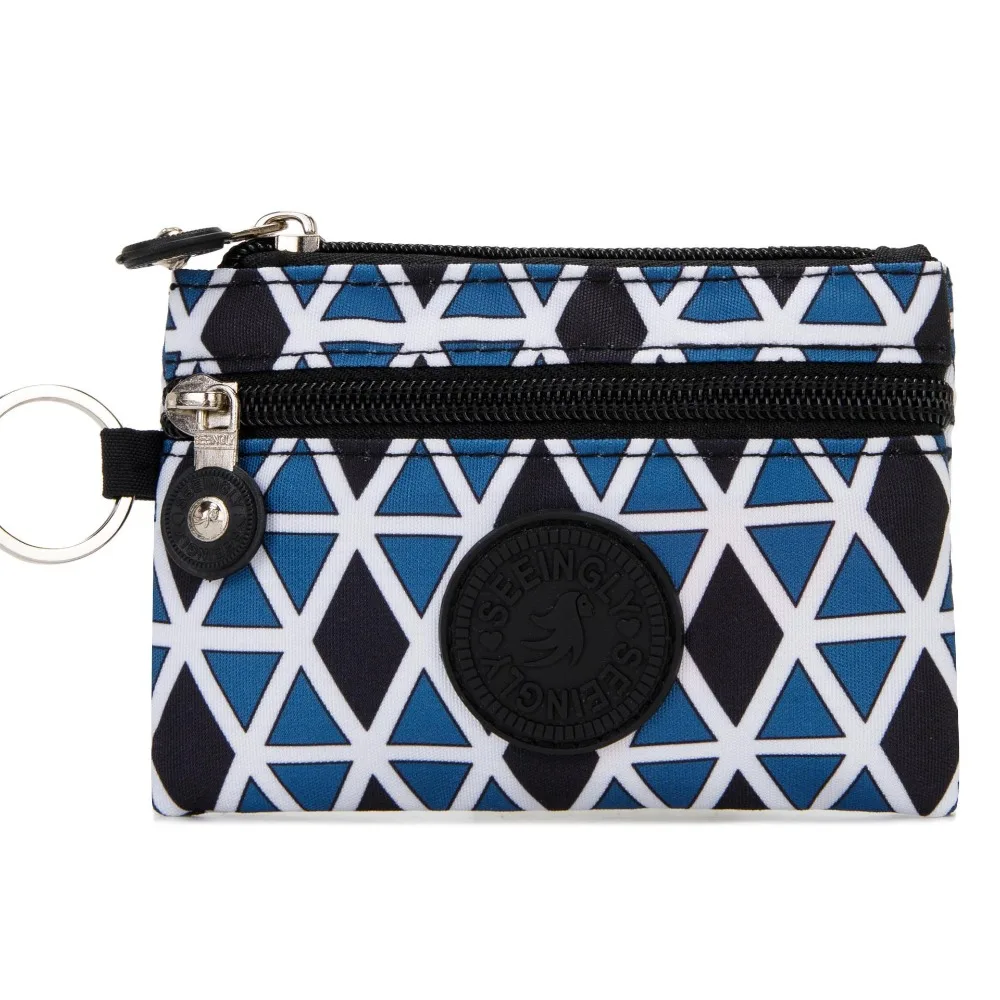 New Canvas Money Coin Purse Durable with Key Ring Waterproof Credit Card Holder Wear-resistant Wallet Money Bag Male Female