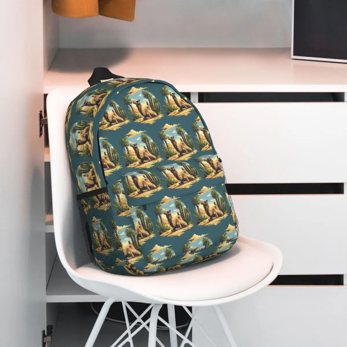 Desert Camel Under Sun Backpack Student BookBag Children School Bag Laptop Shoulder Bags for Men Women