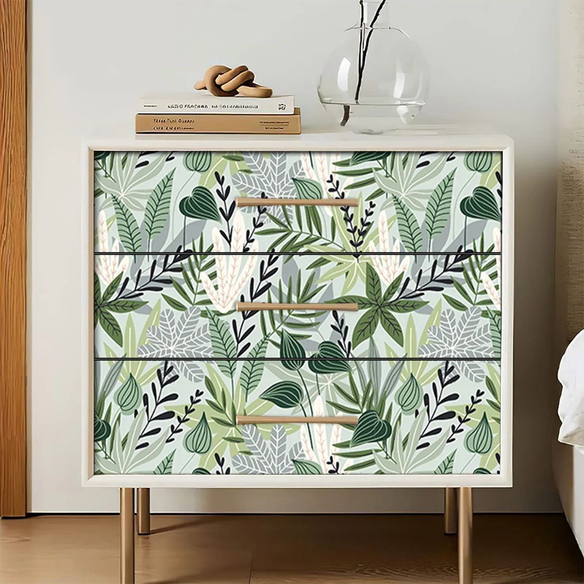 Tropical Wallpaper Peel and Stick Palm Leaves Removable Stick on Home Decor