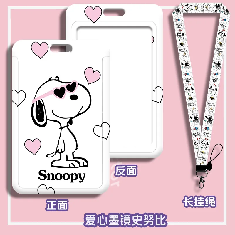 حافظة بطاقات سنوبيس بطاقة الحرم الجامعي للطلاب كارتون لطيف للأطفال بيك اب قطرة واقية/حافلة/مترو الأنفاق/جبة/بطاقات عمل هدايا