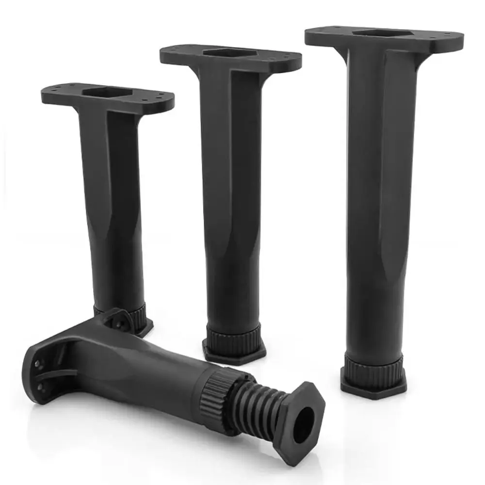 

Adjustable Height Bed Frame Support Legs Heavy Duty PP Furniture Legs Black Load-bearing Bed Slats Support Legs