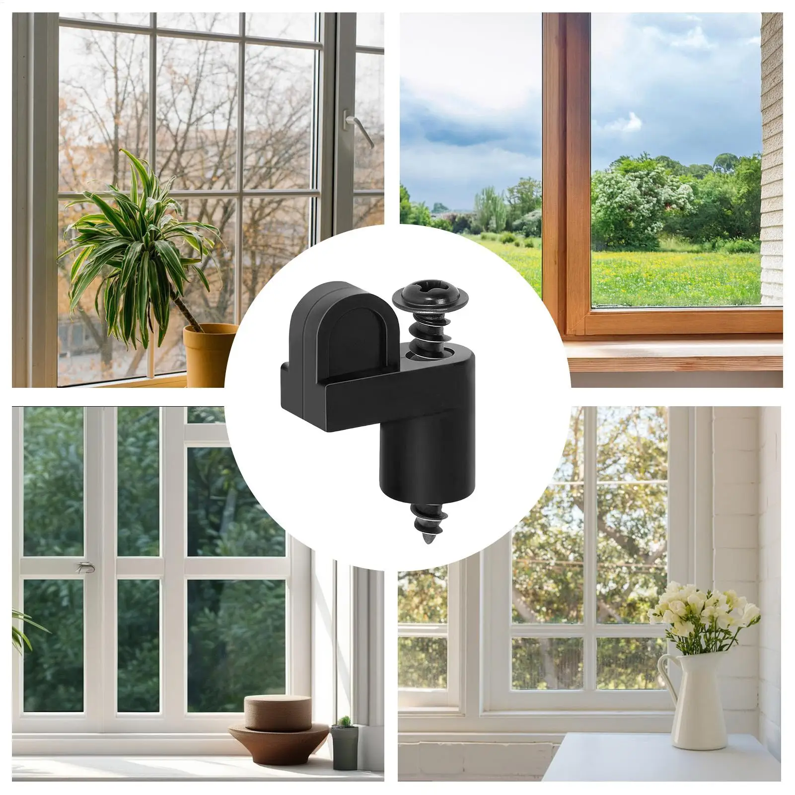 

Зажимы для оконного экрана, 48 шт., 3/8 дюйма, сверхмощная застежка, зажимы для крепления оконного экрана для дома, общежития, офиса, квартиры, спальни