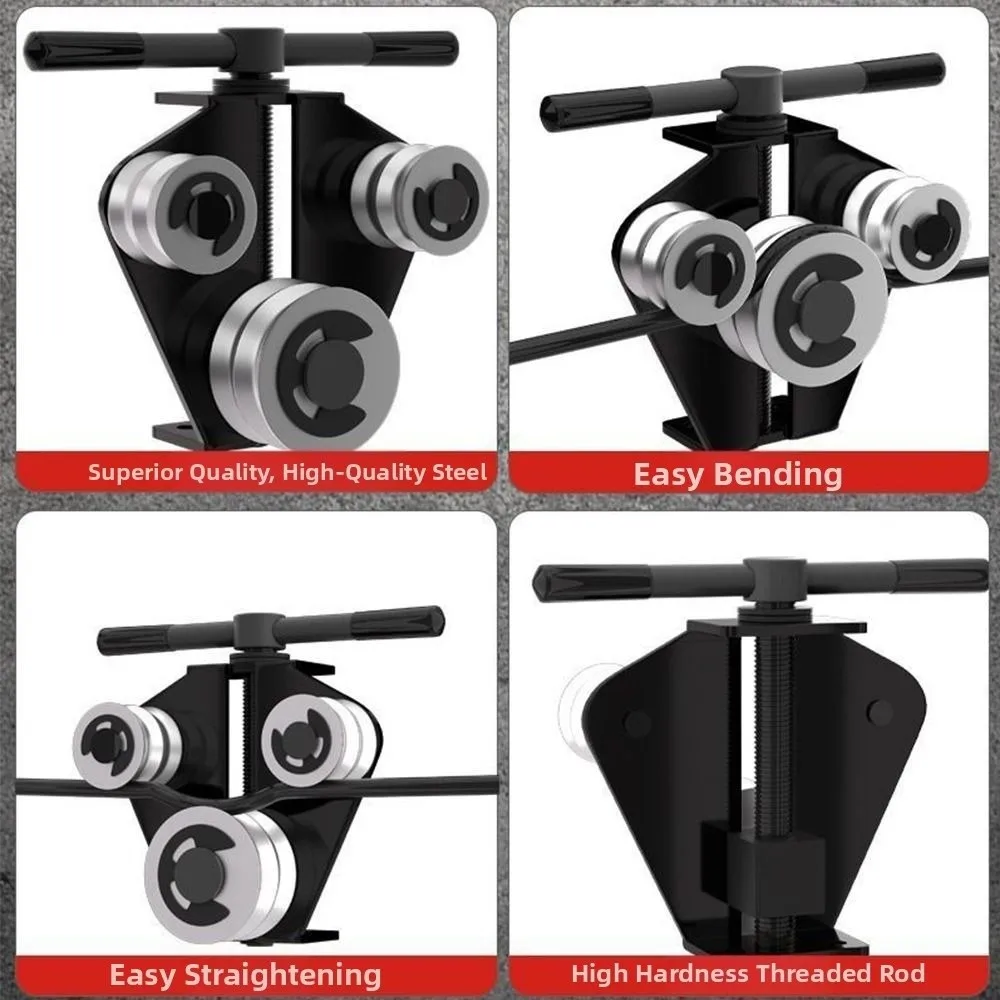 Portable Brake Pipe Bender Sturdy Manual Brake Line Straightener Rustproof Kinks Correction Brake Pipe Bending Tool Repair Tool