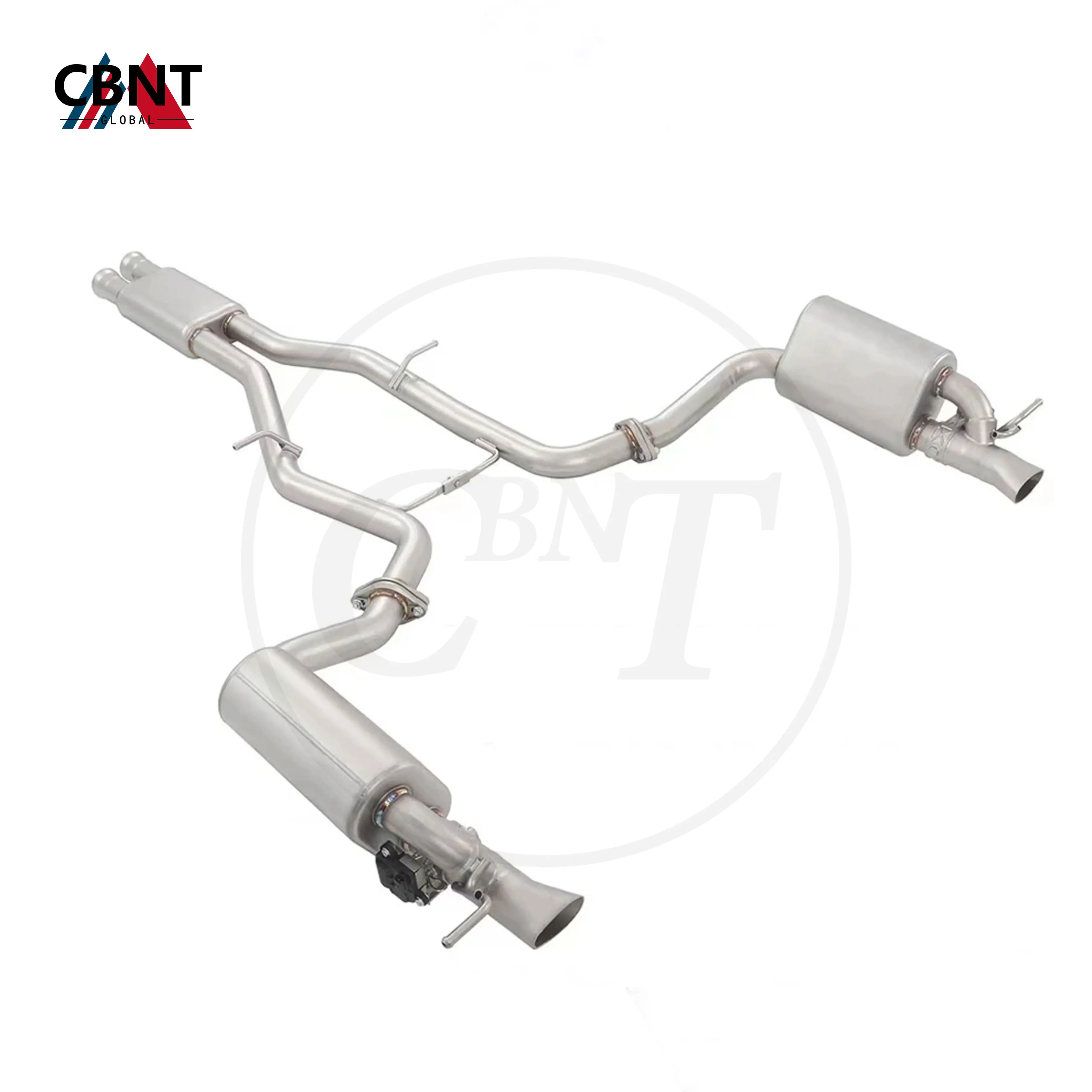 CBNT Valved Exhaust Catback Pipe for Mercedes Benz W212 E400 E320 Exhaust-pipe with Valve Muffler SS304 Tuning Exhaust-system