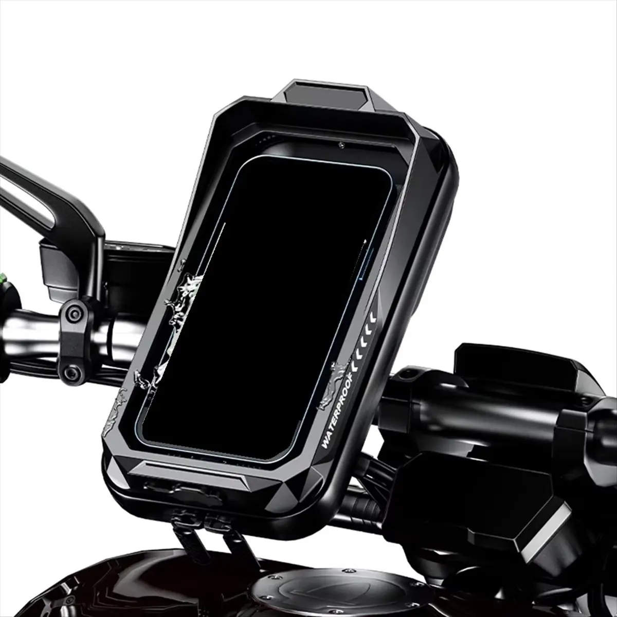 SWXF Handlebar Phone Case Bag Touch Screen Bicycle Motorcycle Phone Holder 360 Degree Rotation for Cycling Riding Equipment