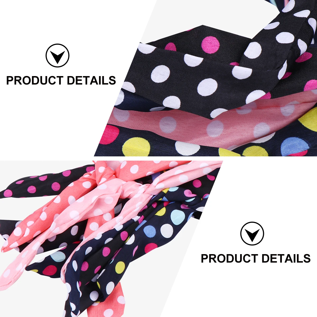 

Twisted Wire Headbands for Women Bow Stripes Dots Color Malleable Hair Accessories Fashion HairbandHair Wrap