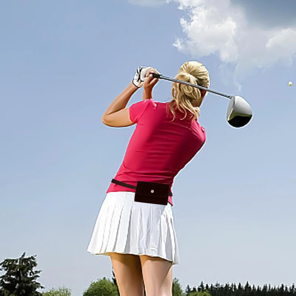 حقيبة خصر كرة الجولف خفيفة الوزن، جيب تخزين كرة الجولف، حزام خصر عصري مع حزام قابل للتعديل، حقائب خصر محمولة