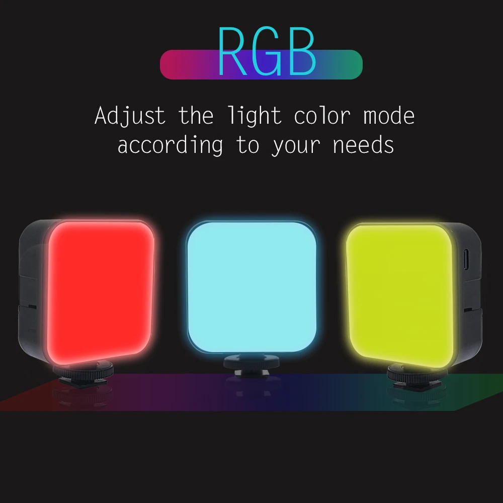Mcoplus-مصباح led صغير rgb للكاميرا ، إضاءة تصوير محمولة ، بطارية قابلة لإعادة الشحن ، cri 95 + للهاتف الذكي ، vlog