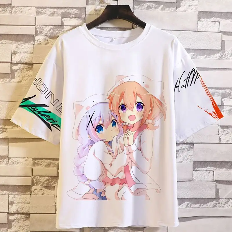 

Anime Game Would You Like Some Rabbit-Themed Short-Sleeve T-Shirts Today Fragrant Chino Clothes Tobi Merchandise