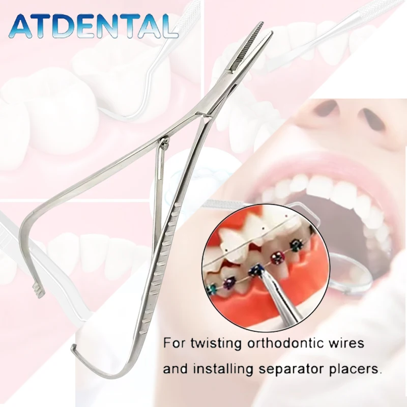 Dental Orthodontic Mathieu Forceps Extra Fine Beak Ligature Tie Holder Elastic Placement