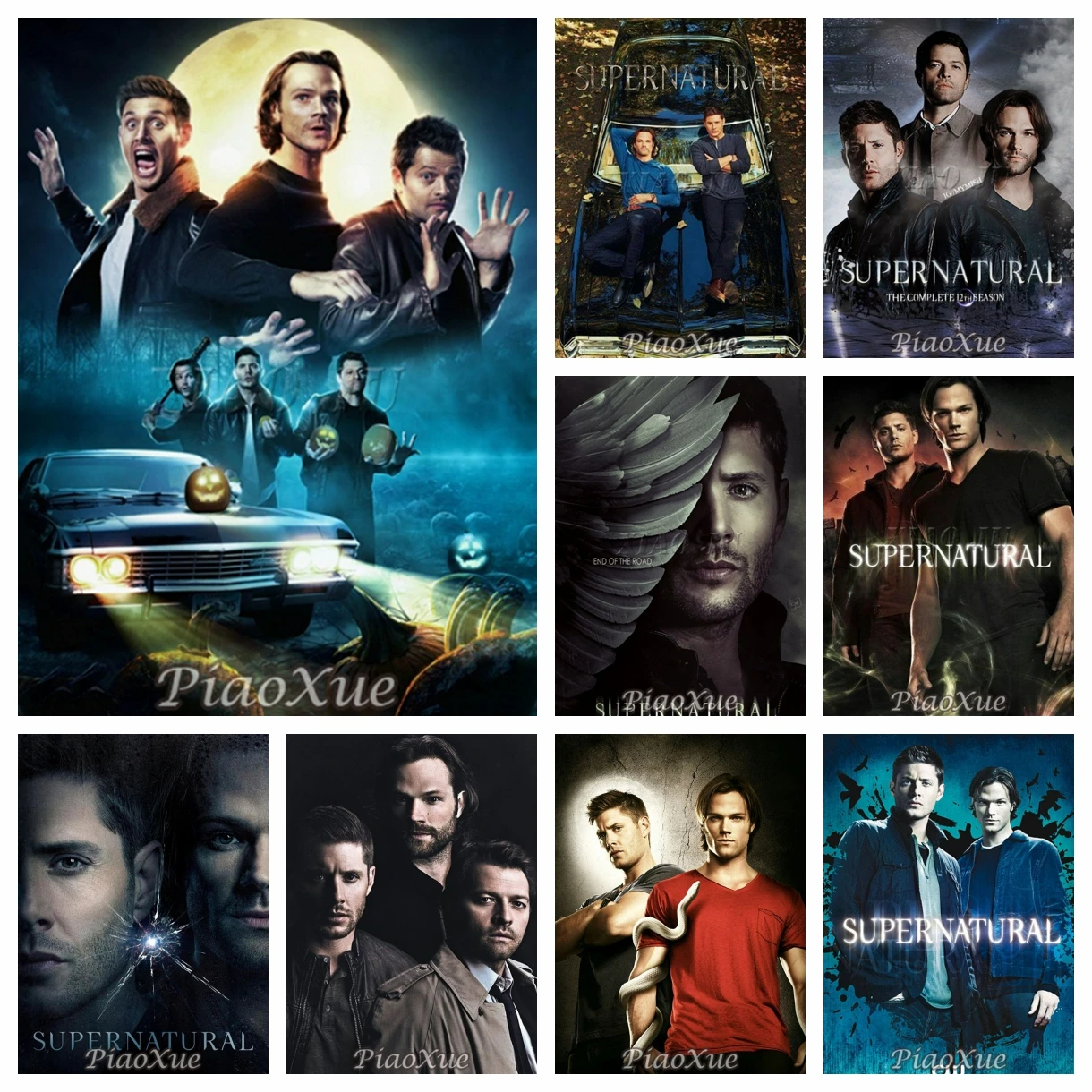 Supernatural Diamond Painting 5D DIY American TV Show Diamond Embroidery Cross Stitch Kits  Mosaic Picture Craft Art Home Decor