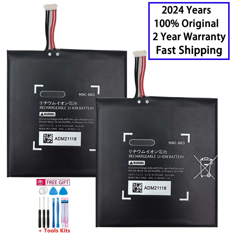 Orginal 4310mah HAC-003 HAC-001 HAC-A-BPHAT-C0 HAC-S-JP/EU-C0 Battery For Nintend Nitendo Switch NS Console Replacement Bateria