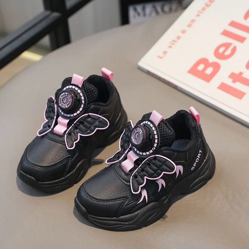 Beautiful and Fashionable Girls Casual Shoes Soft and Comfortable Child Sneakers Ligh Comfot Girl's Anti-wear Casual Sneaker