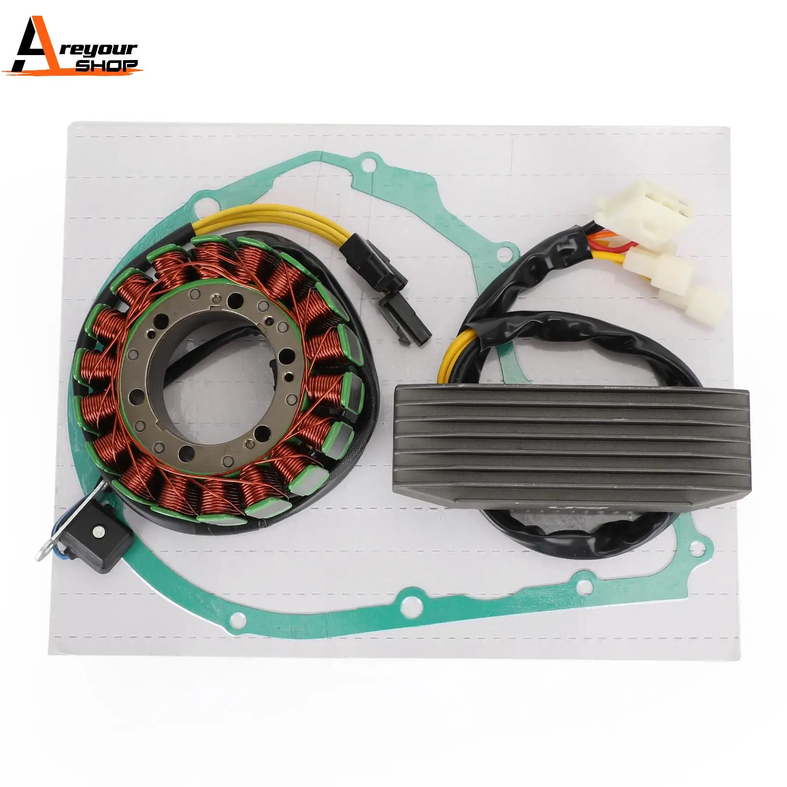 Areyourshop Magneto Stator Voltage Rectifier Gasket For Suzuki VS700GL VS750GL VS800GL 85-97