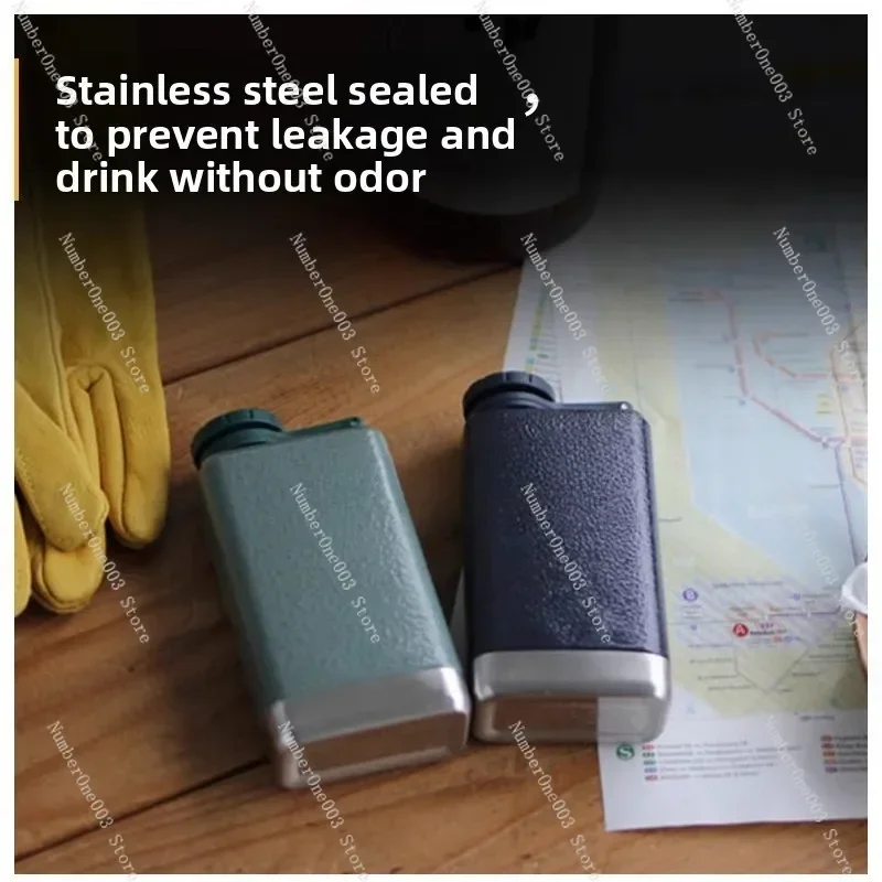 قارورة الورك الصغيرة المحمولة مع قمع زجاجة الخمور جيب خمر للاستخدام في الهواء الطلق #1