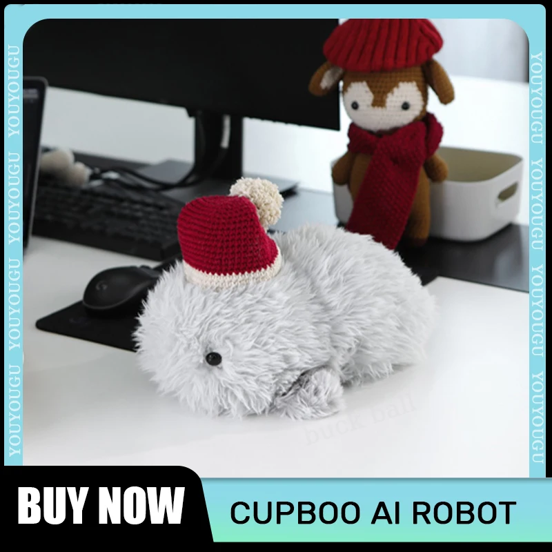 Cupboo Ai Robot Intelligent Pet Plush Smart Robots Pet Companion Interactive Robots Room Decoration Gifts Christmas Children Toy