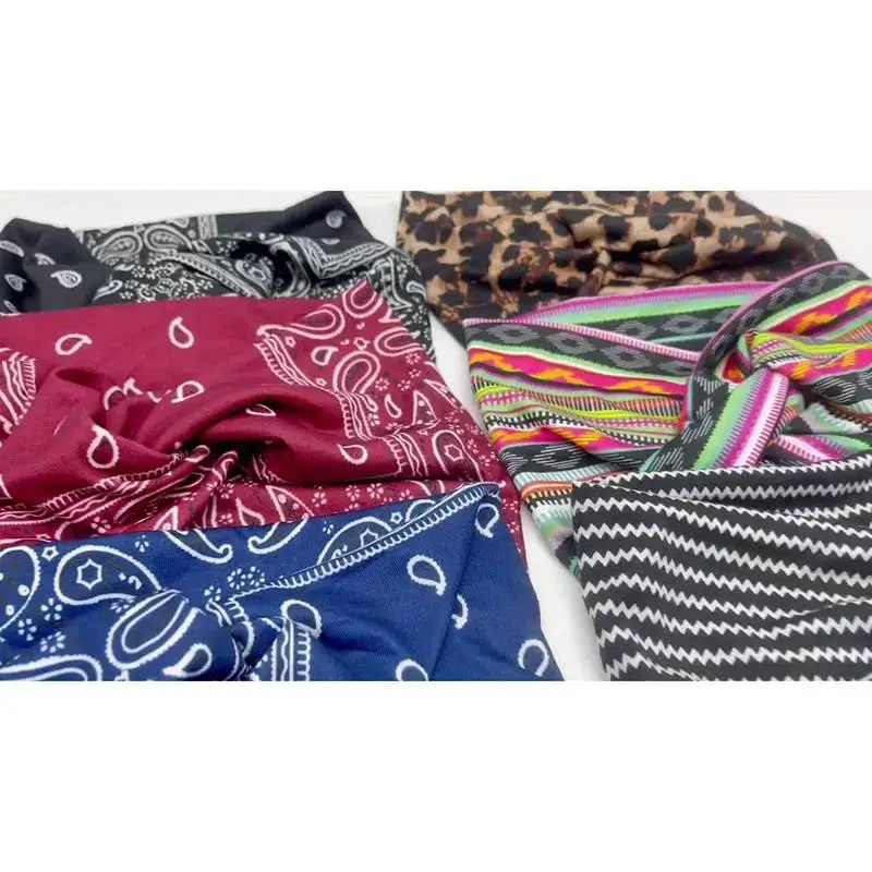 1 Stück Turban Paisley Twist Stirnband Damen Stirnbänder Breites Haarband für Frauen Großes Sport-Workout-Stirnband Dehnbares Rutschfestes Haarband – Detail 10