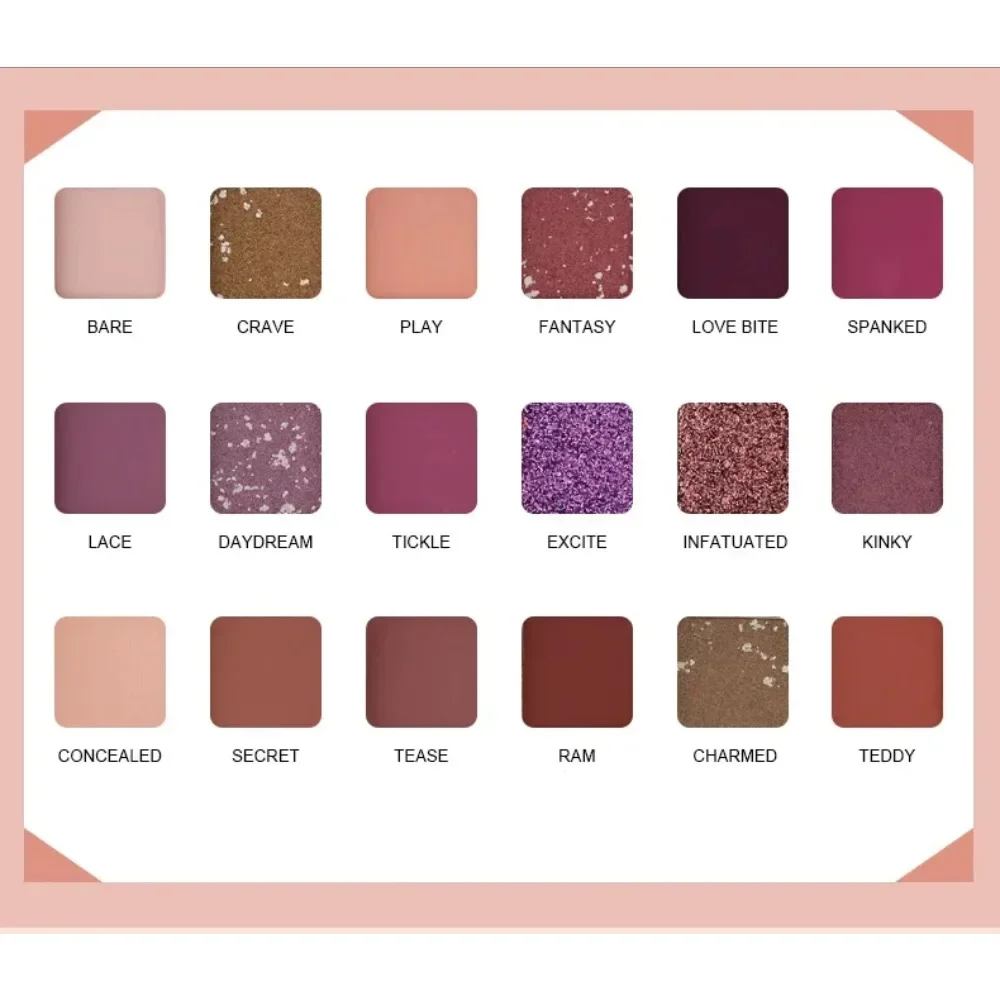 18 Kleuren Zonsondergang Magische Oogschaduw Plaat Parel Matte Aarde Kleur Koreaanse Make-Up Oogschaduw Glanzende Pailletten Oogpigmenten Blijvende Make-up