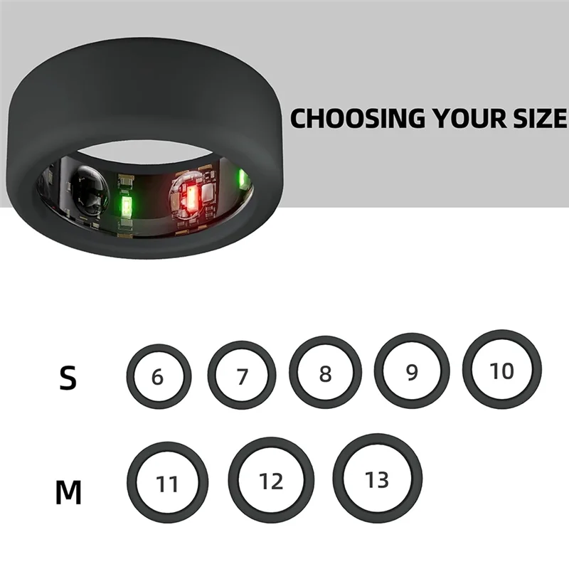 Protetor de anel ABXY compatível com Oura-Ring Gen3, capa de anel de silicone elástico para trabalhar, 3 peças