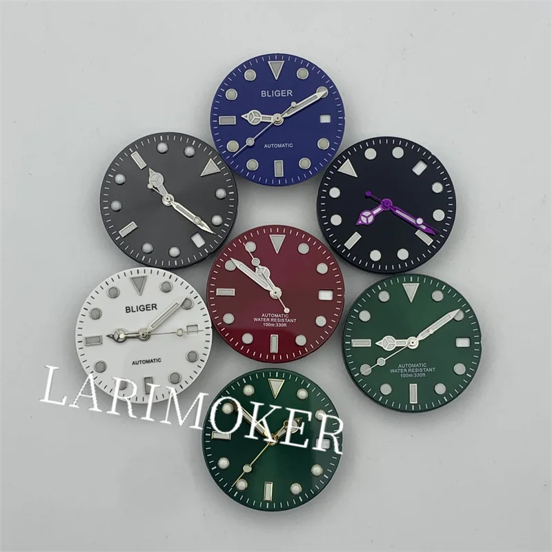 Стерильный циферблат BLIGER 29 мм с принтом солнца, адаптированный для движения NH34/35/36 MiyotaEPT5000