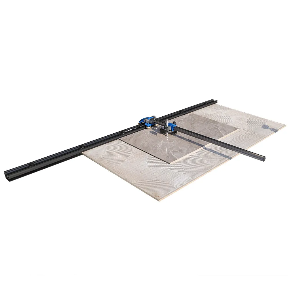 Manual Tile Cutter with Connectable Guide Rails for Porcelain Ceramic Stone Slabs 2000mm 80cm 13mm Tungsten Carbide Wheel
